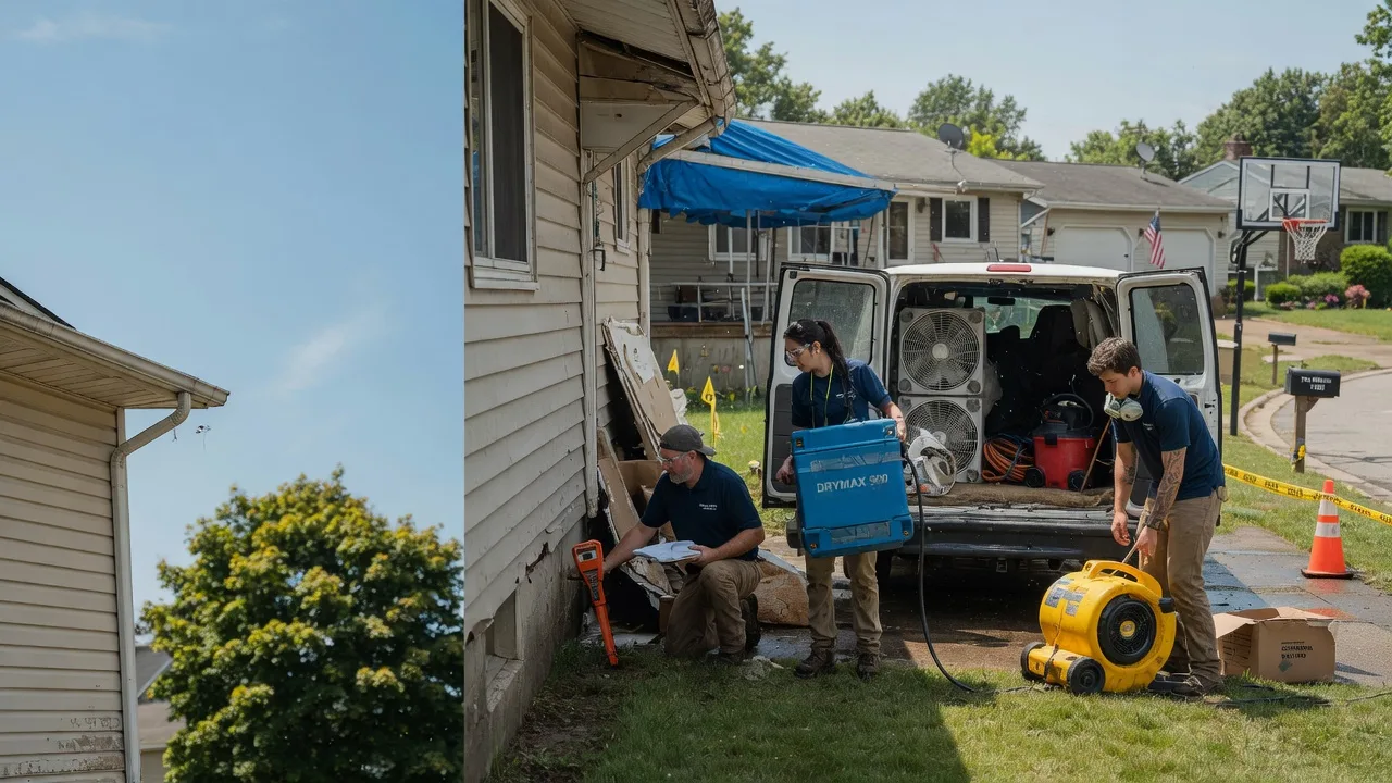 Ceiling Leak Cleanup in Harmony, PA near me
